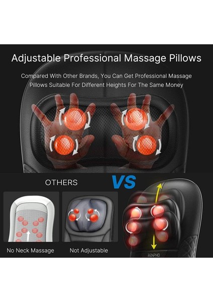 Isıtmalı Sırt Masaj Aleti Derin Doku Yoğurma ve Titreşimli Masaj fırsatları