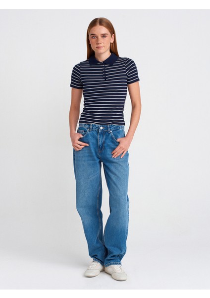 71768 Kendinden Tintli Baloon Denim Pantolon-Tint
