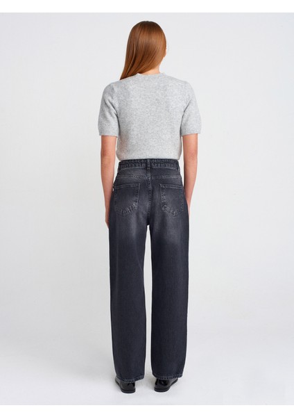 71773 Yeni Kesim Mom Pantolon-Siyah fiyatları