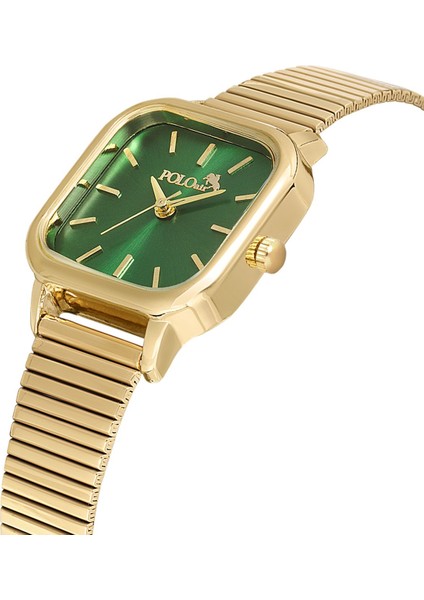 Vintage Kadın Kol Saati Gold Yeşil PL-1505B3X