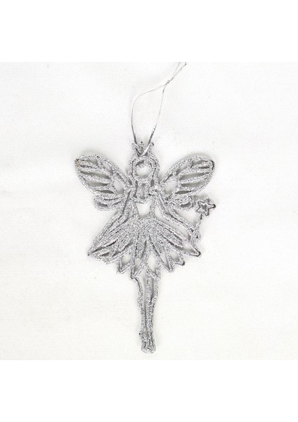 Yılbaşı Süsü Melek Figürlü 6'lı Paket Lame 9,5 x 14 cm .