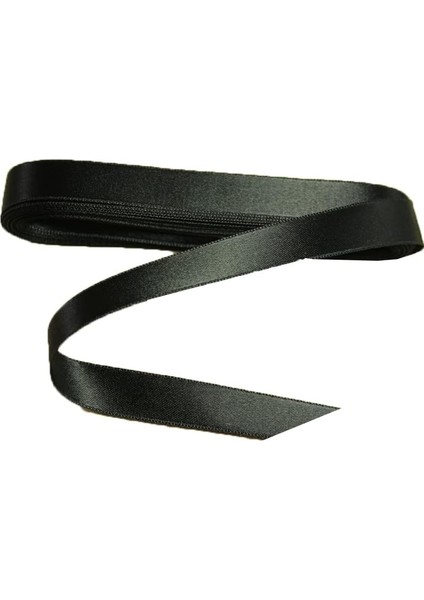 Marifetlerim - Siyah Saten Kurdele 1 cm 10 Metre