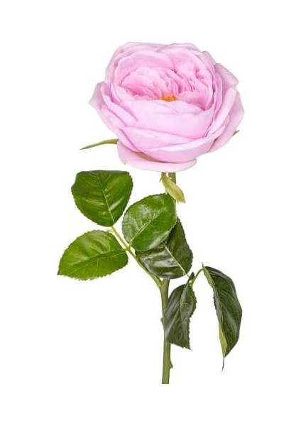 Yapay Çiçek Islak Dokulu Gül Lila 48 Cm.
