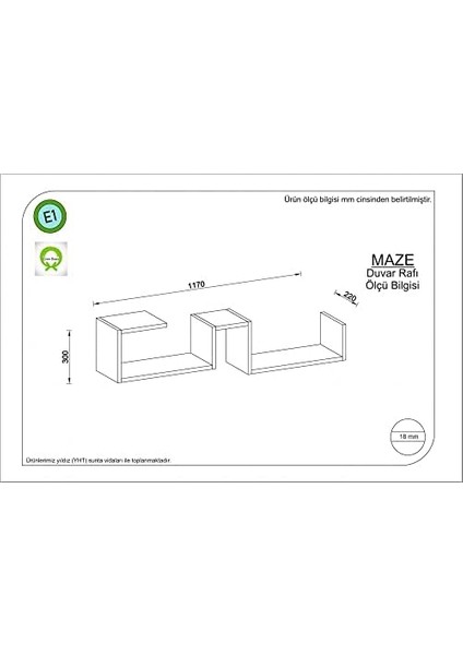 Maze Duvar Rafı Istanbul Istanbul