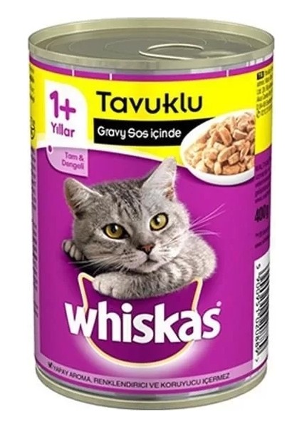 Tavuklu Yetişkin Konserve Kedi Maması 400 gr