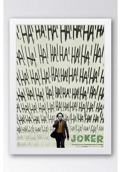 Joker Ha Ha Ha Çerçeveli Tablo - Film Posteri Tablo
