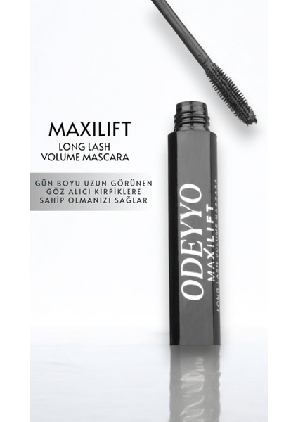 Long Lash Volume Maskara - Hacim Veren, Dolgun, Kıvrık Ve Uzun Kirpikler İçin Kalıcı Etki, Siyah