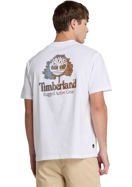 Rugged Active Gear Back Graphic Tee Erkek Beyaz Tshirt TB0A6DMA1001 fiyatları