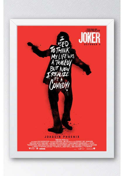 Joker Çerçeveli Tablo - Film Posteri Tablo