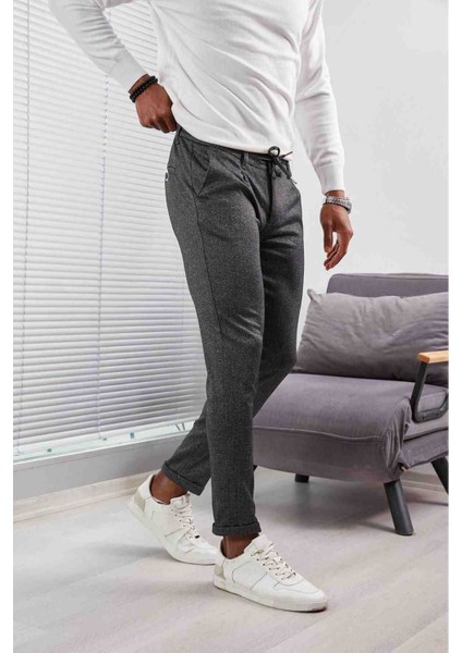Kışlık Erkek Slım Fıt Yüksek Kaliteli Jogger Pantolon Likralı Pileli Duble Paça Örme KUMAŞ 4.6 12DEĞERLE modelleri