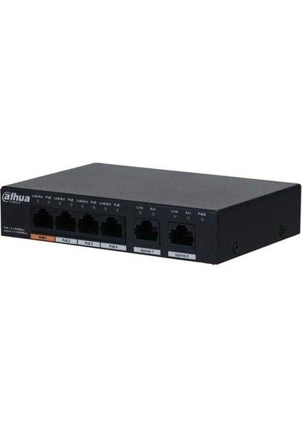 4port PFS3006-4GT-60 Gigabit 60W Full Poe Yönetilemez Switch