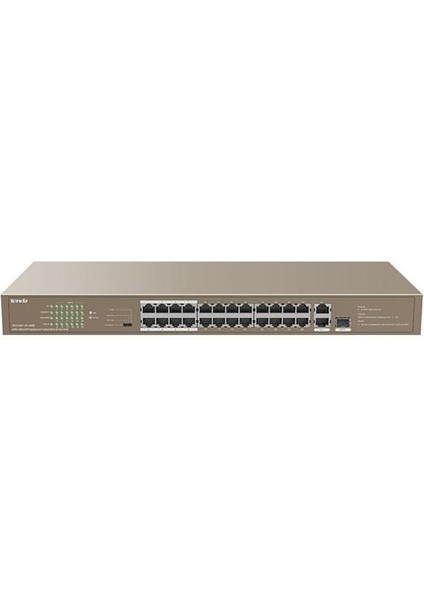 24PORT 250W Full Poe TEF1126P-24-250W 10/100/ 2X1000 1x Sfp Yönetilemez Switch Rackmount