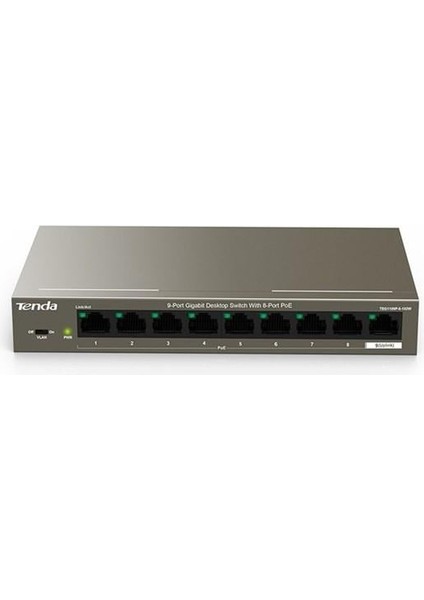 8port 102W Full Poe TEG1109P-8-102W Gıgabıt Yönetilemez Switch Masaüstü