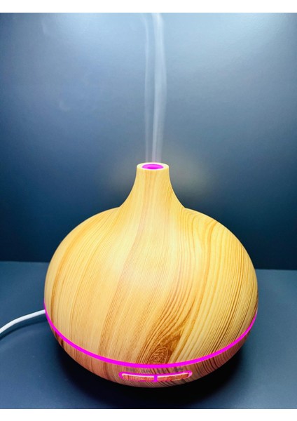 7 Farklı LED Işıklı Ultrasonik Hava Nemlendirici Buhar Makinesi ve Aroma Difüzör Humidifier