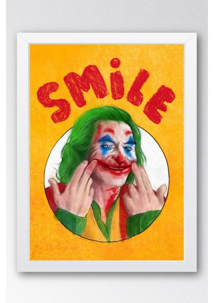 Joker Smile Çerçeveli Tablo - Film Posteri Tablo
