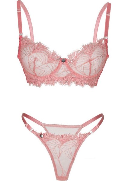 Sparkle & Glimmer Lucy Pink Pembe Sütyen Külot Iç Çamaşır Takımı