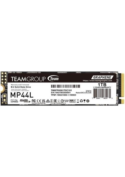 1tb MP44L TM8FPK001T0C101 5000- 4500MB/S M2 Nvme Gen4 Disk