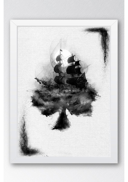 Karayip Korsanları Çerçeveli Tablo - Siyah Incinin Laneti Film Posteri Tablo