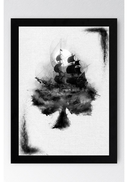 Karayip Korsanları Çerçeveli Tablo - Siyah Incinin Laneti Film Posteri Tablo