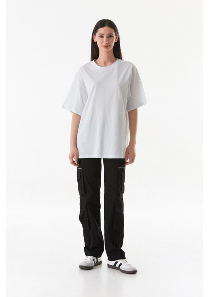 Basic Oversize Bisiklet Yaka Tişört fiyatları