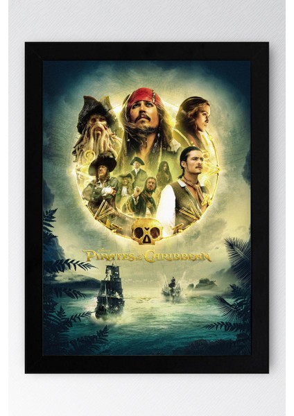 Karayip Korsanları Çerçeveli Tablo - Film Posteri Tablo