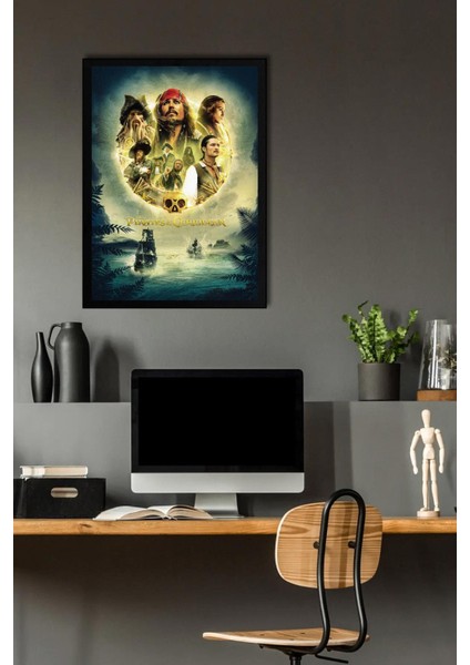 Karayip Korsanları Çerçeveli Tablo - Film Posteri Tablo fiyatları