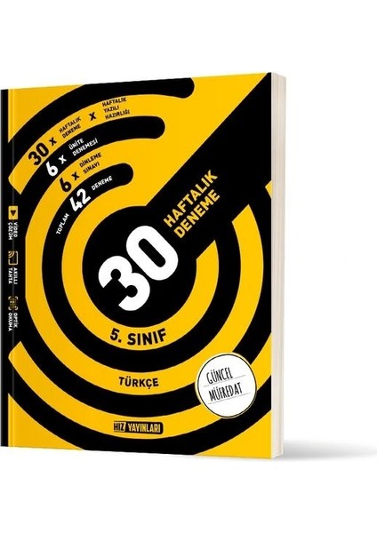 Hız 5. Sınıf Türkçe Haftalık Deneme