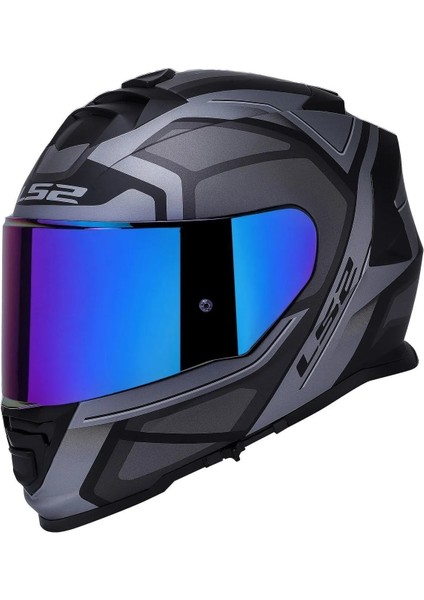 Storm 2 Faster Tıtanıum Fullface Motosiklet Kaskı Gökkuşağı Camlı