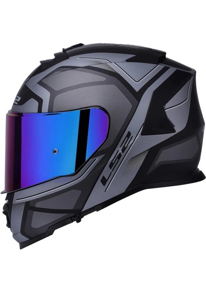 Storm 2 Faster Tıtanıum Fullface Motosiklet Kaskı Gökkuşağı Camlı