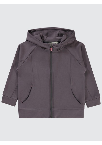 Kız Çocuk Hırka 10-13 Yaş Açık Füme