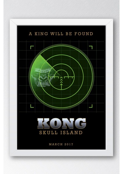 Kong Skull Island Çerçeveli Tablo - Kafatası Adası Film Posteri Tablo