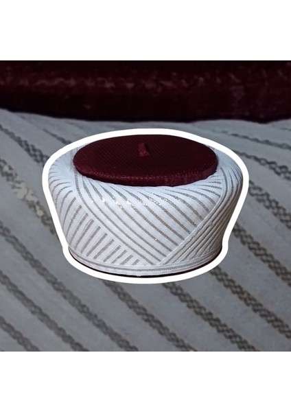 Imam Sarığı, Bordo Fileli Sarık, Sultan Sarık, Sarık, Cami, Cübbe, Fes, Takke, (S037)