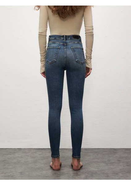 Kadın Marcella X Dar Paça Yüksek Bel Jean Pantolon modelleri