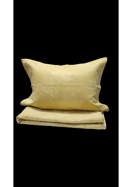 Drop Çift Kişilik Pike Yatak Örtüsü Hardal