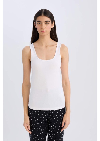 Regular Fit Pamuklu Atlet-Fall in Love R9041AZ25SP