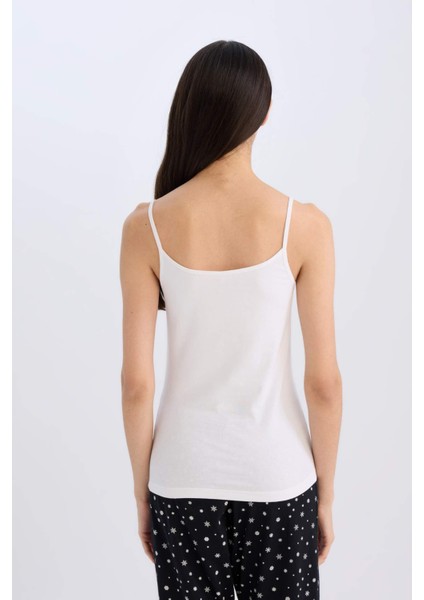 Regular Fit Pamuklu Atlet-Fall in Love M6858AZ25SP