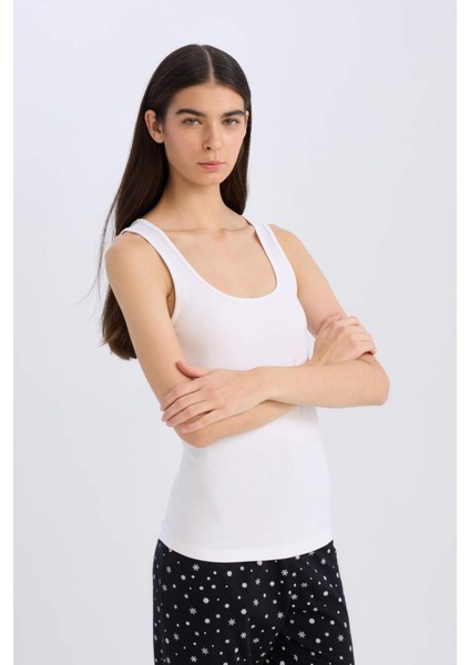 Regular Fit Pamuklu Atlet-Fall in Love R9041AZ25SP
