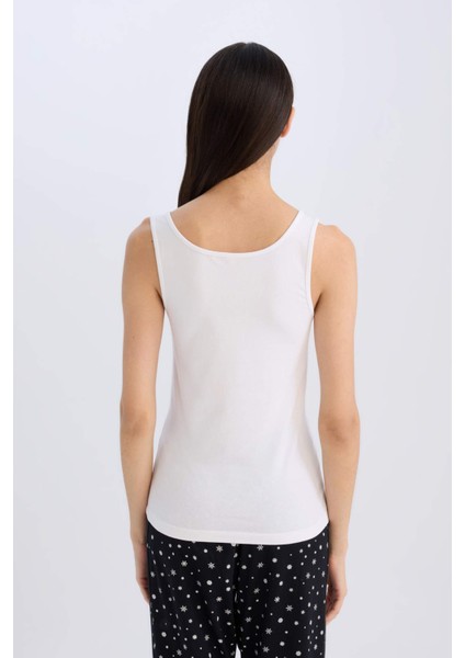 Regular Fit Pamuklu Atlet-Fall in Love R9041AZ25SP