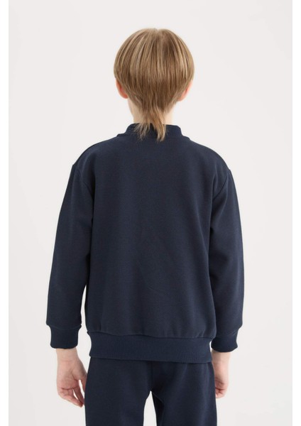 Erkek Çocuk Kolej Yaka Fermuarlı Bomber Ceket D2803A825SP indirimleri