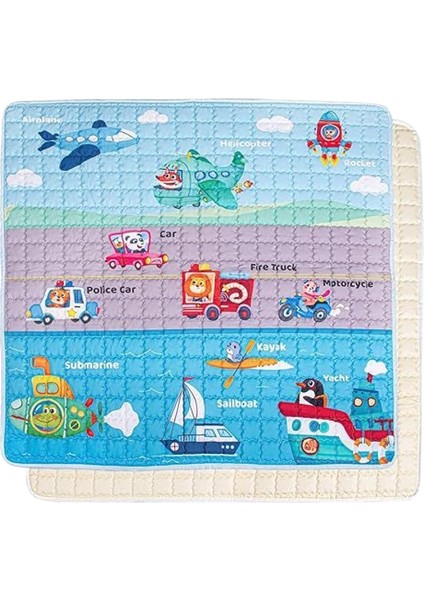 Puzzle Trafik Paspası Bebek Emekleme Paspası Çocuk Kaymaz Paspas (Yurt Dışından)