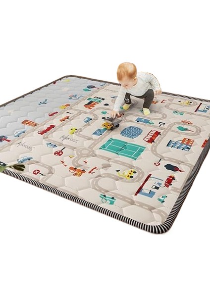 Puzzle Trafik Paspası Bebek Emekleme Paspası Çocuk Kaymaz Paspas (Yurt Dışından)