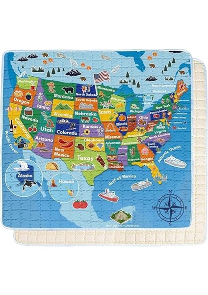 Puzzle Trafik Paspası Bebek Emekleme Paspası Çocuk Kaymaz Paspas (Yurt Dışından)
