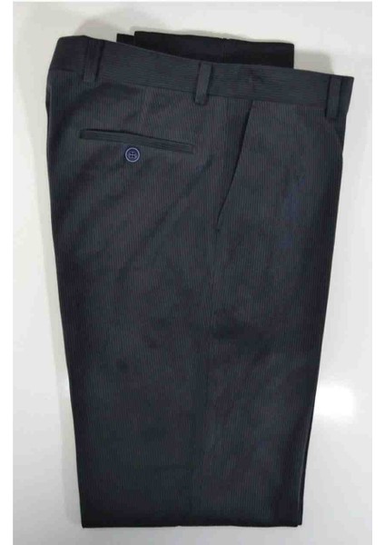 Klasik Kesim Lacivert Kadife Pantolon modelleri