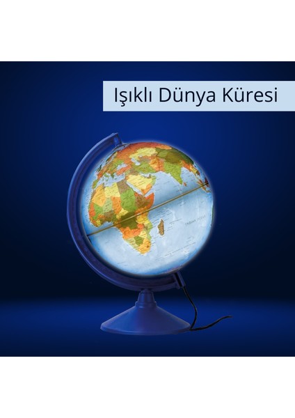 Işıklı Fiziki Küre 30 cm (Fiziki+Siyasi) 41301