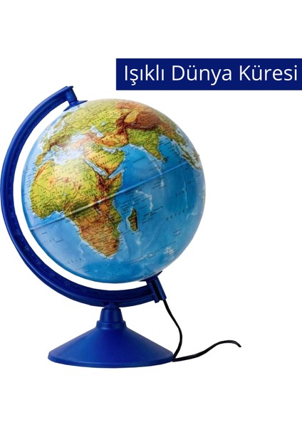 Işıklı Fiziki Küre 30 cm (Fiziki+Siyasi) 41301