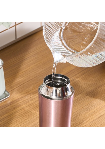 Pluton Çelik Sızdırmaz Termos 350 ml Rose Gold