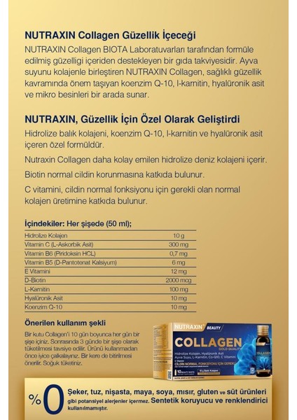 Beauty Collagen Gold Qualıty 10X50 ml