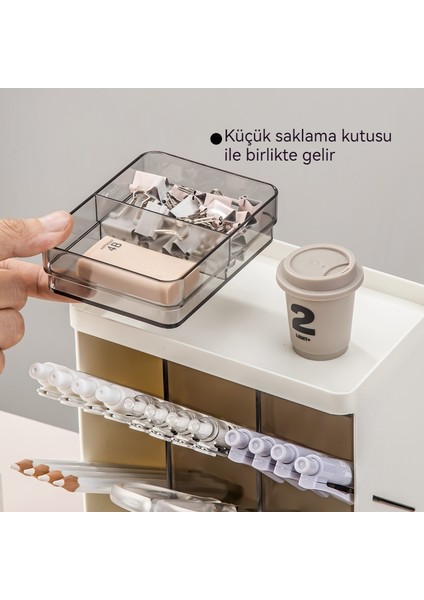 Kırtasiye Saklama Kutusu - Çekmece Tipi Kozmetik Ofis Kırtasiye Depolama Rafı (Yurt Dışından)
