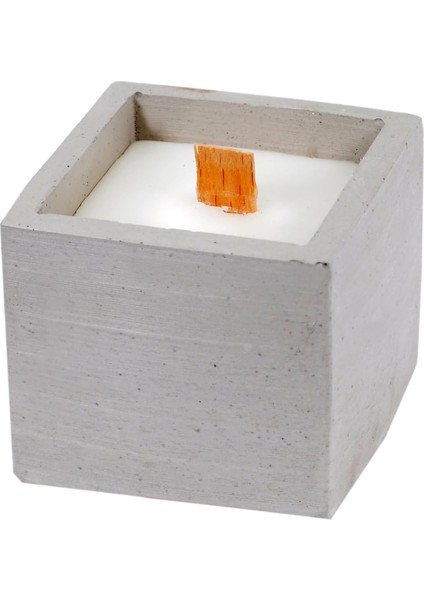 Vanilya Kokulu Mum Beton Bardak Mum 80 gr Karışık