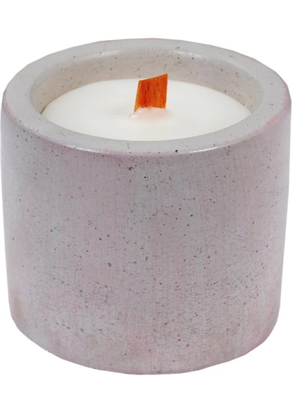 Vanilya Kokulu Mum Beton Bardak Mum 80 gr
